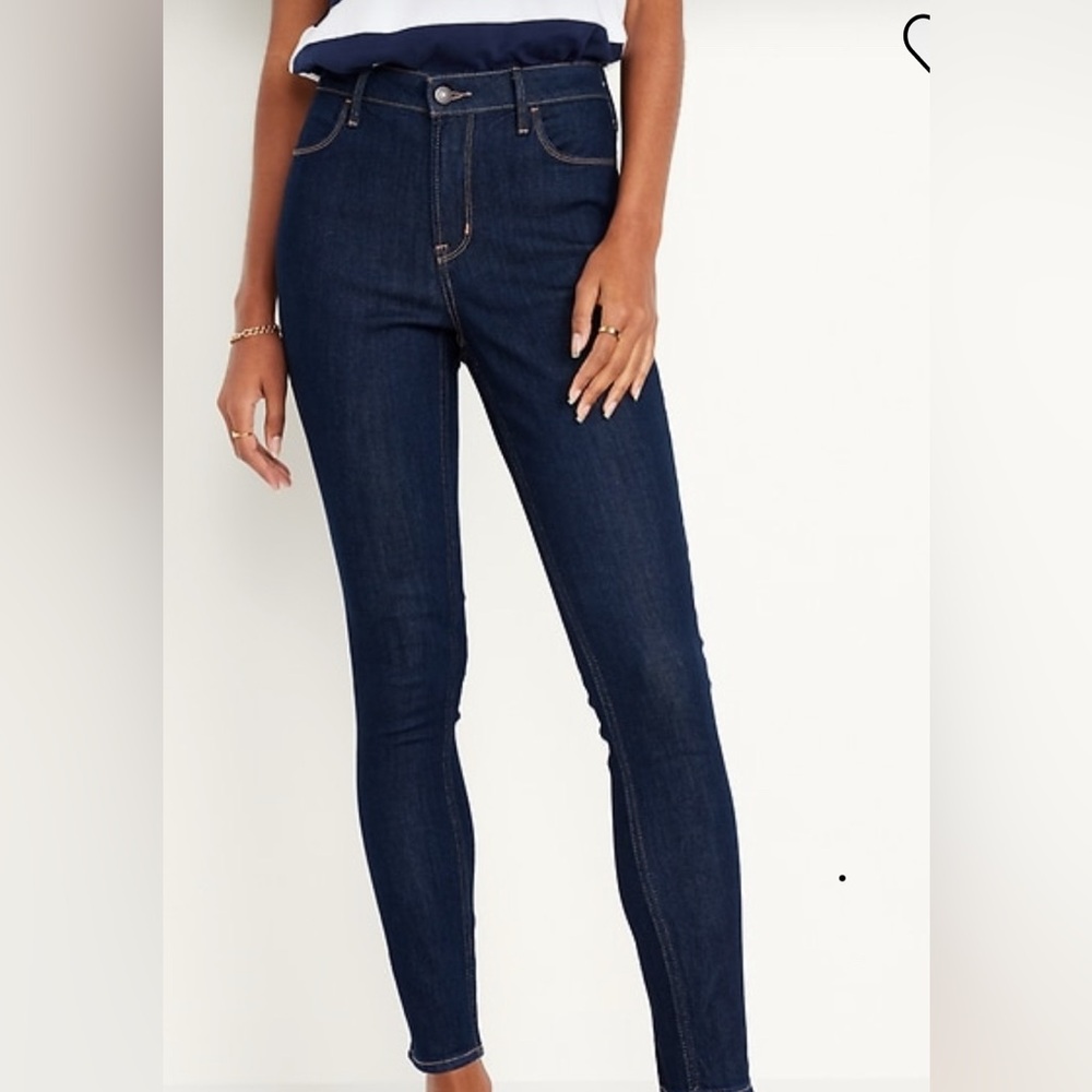 Old Navy Women's Dark Blue Skinny Jeans